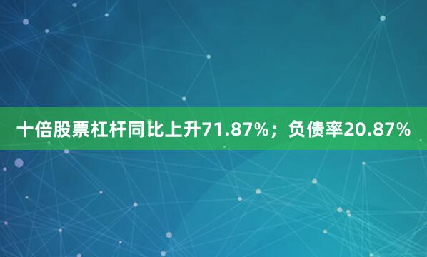 十倍股票杠杆同比上升71.87%；负债率20.87%
