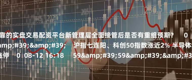 国内可靠的实盘交易配资平台新管理层全面接管后是否有重组预期？    0  08-12 16:18     07&#39;55&#39;&#39;    沪指七连阳、科创50指数涨近2% 半导体领涨、寒武纪涨停    0  08-12 16:18     59&#39;59&#39;&#39;    0812交易进行时15-16点    0  08-12 16:18     08&#39;45&#3